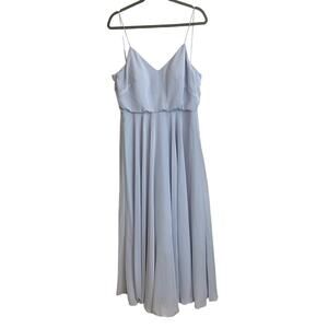 Jenny Yoo Women's Dress Formal Wedding Evening Bridesmaid Light Blue Size 4